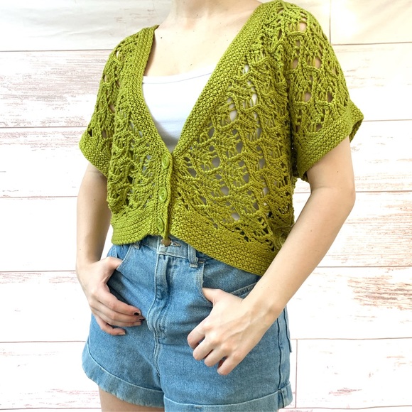 crochet cardigan short sleeve